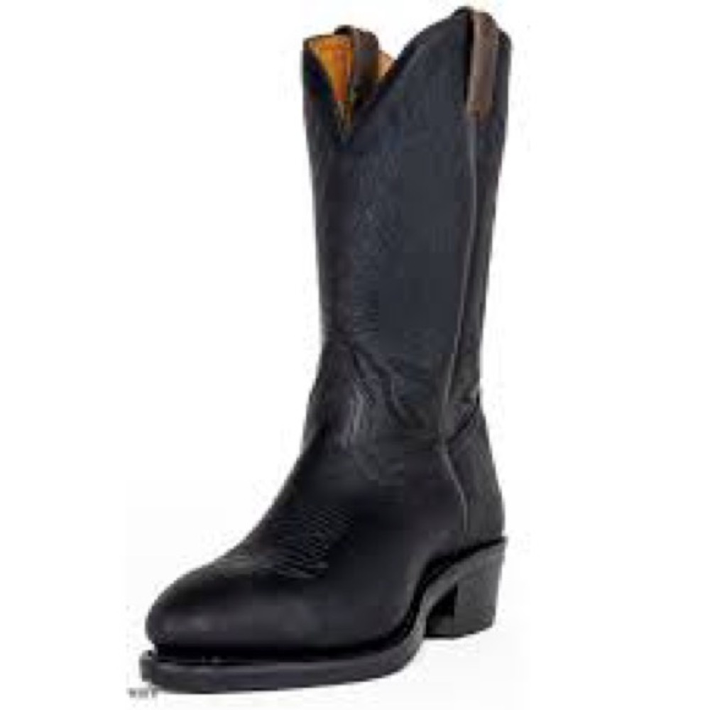 Boulet Classic Black Western Leather Boots